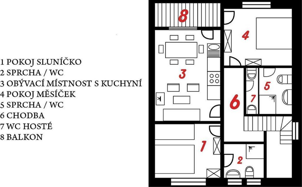 Apartment U Andela Dlouhá Ves Camera foto